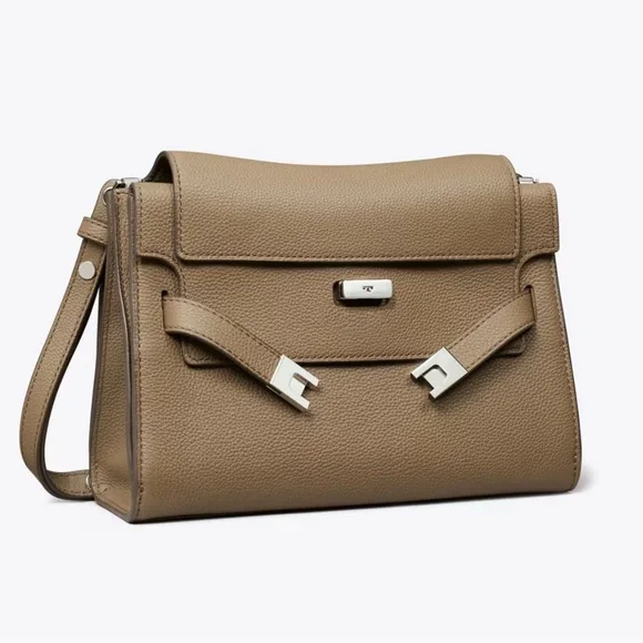 Tory Burch Lee Radziwill Shoulder Bag Wild Mushroom - Picture 1 of 16